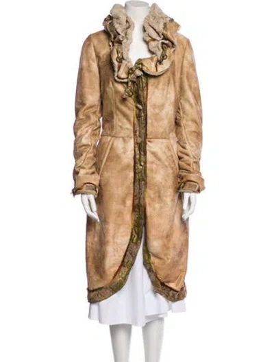 Pre-owned Save The Queen Coat In Neutral