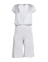 Save The Queen Woman Jumpsuit Light Grey Size M Acetate, Viscose, Elastane In Grey