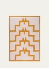 Saved Ny Bodrum Sea Salt And Mustard Blanket, 51" X 71"