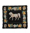 Saved Ny Cashmere Pony Embroidery Throw In Black