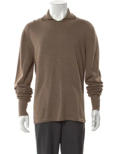 Pre-owned Saved Ny Collar Long Sleeve Pullover In Neutral