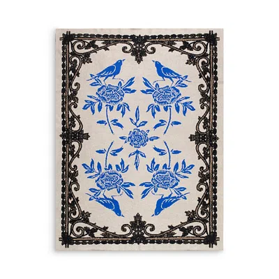 Saved Ny Lukas The Illustrator X Savedny Bluebird Cashmere Throw In Multi