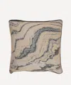 Saved Ny Marble Luna Cashmere Cushion In Multi