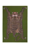 Saved Ny Tiger Rug Cashmere Blanket In Green