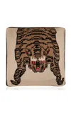 Saved Ny Tiger Rug Cashmere Pillow In White