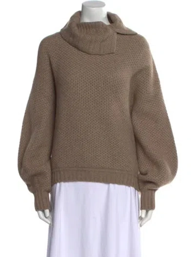 Pre-owned Saved Ny Turtleneck Sweater In Neutral
