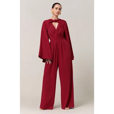 Savel Alexa Jumpsuit In Burgundy