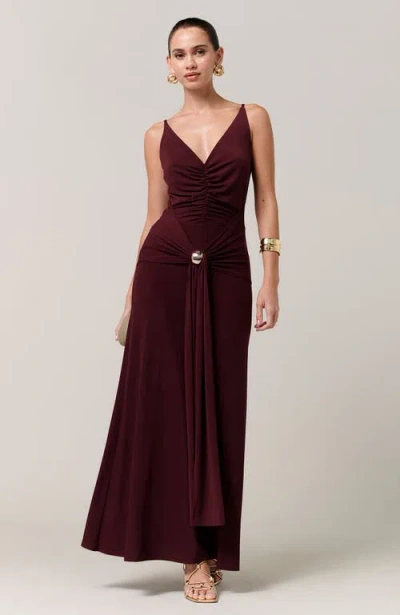 Savel Cynthia Midi Dress In Purple