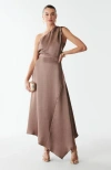 Savel Eleanor Midi Dress In Brown