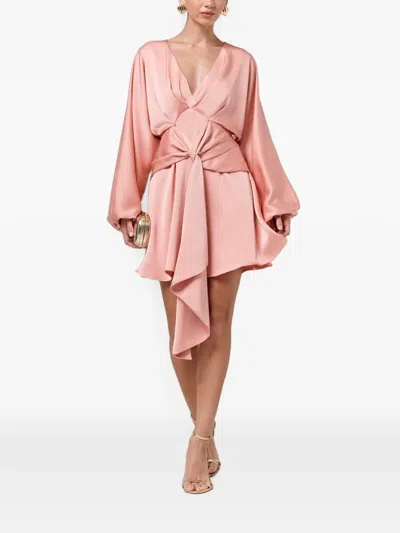Savel Irena Knot-detail V-neck Mini Dress In Multi