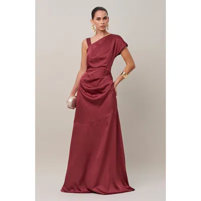 Savel Natalia Maxi Dress In Burgundy