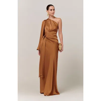 Savel Pollie Maxi Dress In Brown