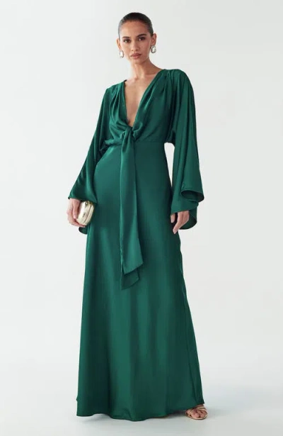 Savel Sassy Midi Dress In Green