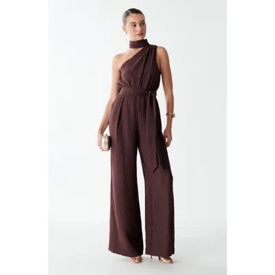 Savel Vera Jumpsuit In Brown