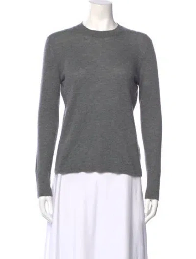 Pre-owned Saverio Palatella Cashmere Crew Neck Sweater In Gray