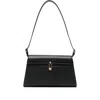 Savette Symmetry Leather Shoulder Bag In Black
