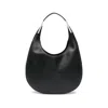 Savette The Small Florence Hobo In Smooth Calf Leather In Black