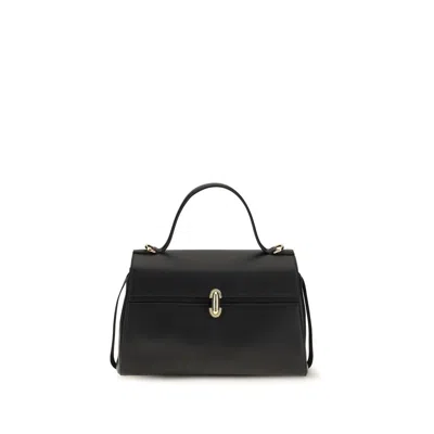 Savette Black Calf Leather Bos Taurus Handbag