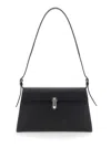 Savette Symmetry 26 Leather Shoulder Bag In Black