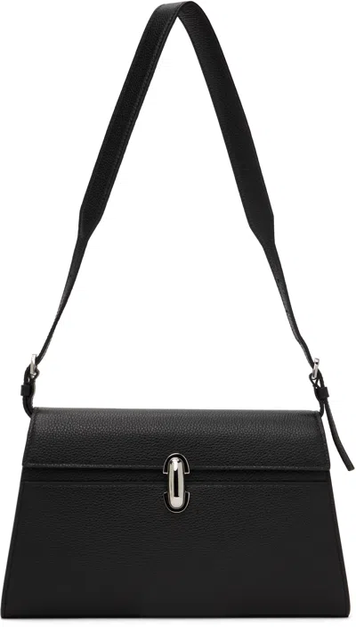 Savette Black Symmetry Shoulder Bag In 001 Black