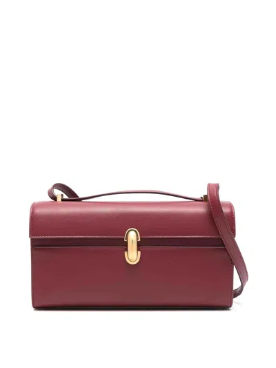Savette Symmetry 26 In Smooth Calf Leather In Red