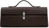Savette Brown Slim Symmetry Pochette Bag In 201 Coffee
