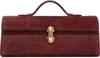 Savette Burgundy Slim Symmetry Pochette Bag In 601 Wine