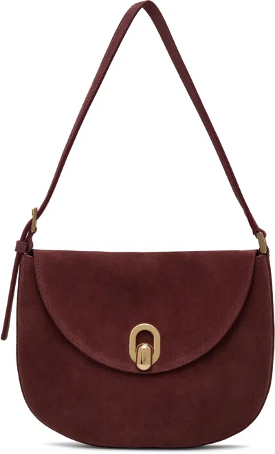 Savette Burgundy Small Tondo Bag In 601 Wine