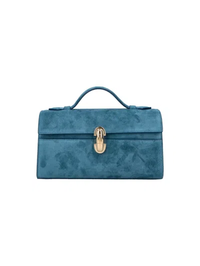 Savette Clutch “symmetry” In Blau