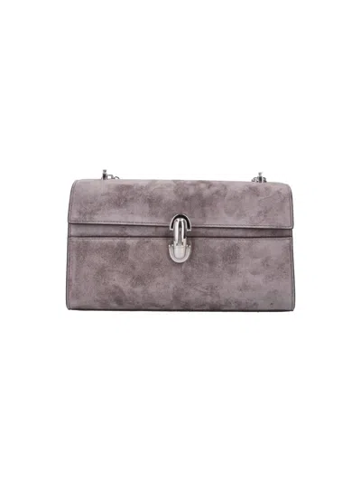Savette Clutch “symmetry Chain” In Grau