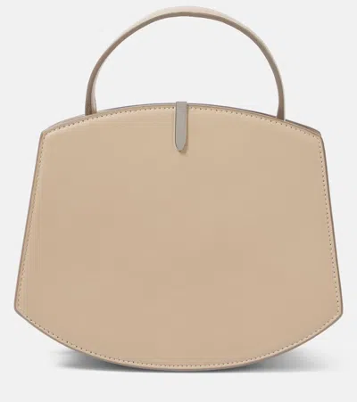 Savette Florence 20 Leather Tote Bag In Beige