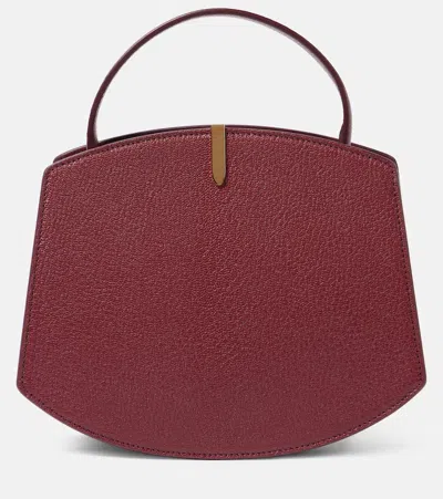Savette Florence 20 Leather Tote Bag In Burgundy