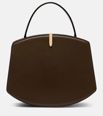 Savette Florence 20 Leather Tote Bag In Green