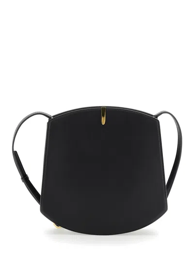 Savette Florence Crossbody Smooth Calf Leather In Black