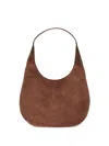 Savette Florence Hobo Suede Shoulder Bag In Brown
