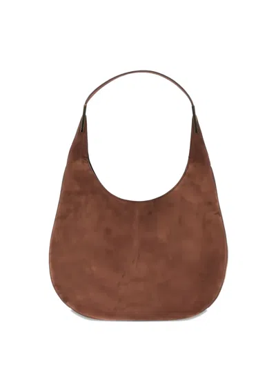Savette Florence Hobo Suede Shoulder Bag In Brown