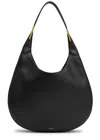 Savette Florence Leather Hobo Bag In Black