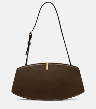 Savette Florence Leather Shoulder Bag In Green