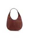 Savette Small Florence Hobo Shoulder Bag In Brown