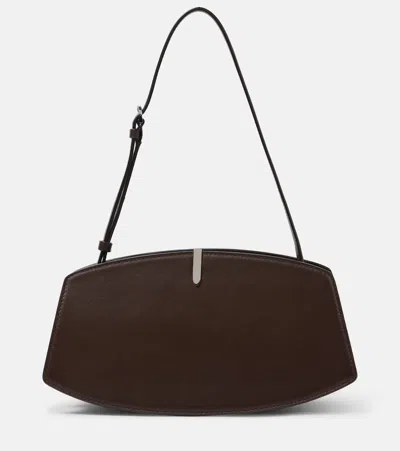 Savette Florence Small Leather Shoulder Bag In Brown