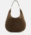 Savette Florence Suede Shoulder Bag In Green