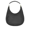 Savette The Florence Leather Shoulder Bag In Black