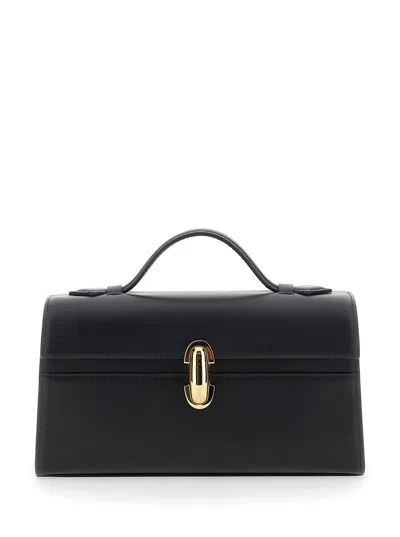 Savette Handbag Symmetry With Black Leather Plaque Detail For Women