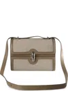 Savette Herringbone-pattern Flap Cross Body Bag In Orange