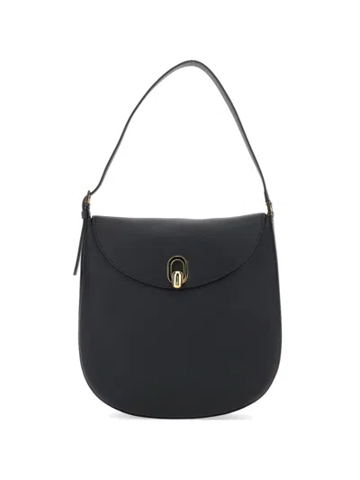 Savette Large Tondo Shoulder Bag In Black