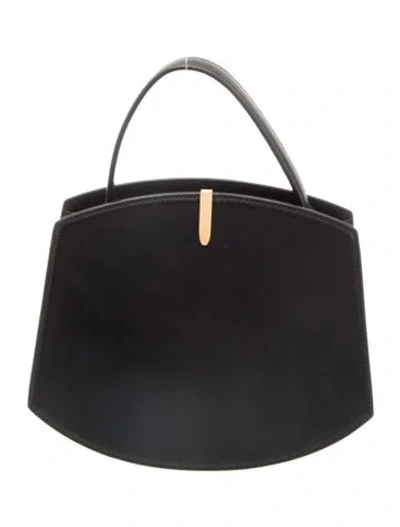 Pre-owned Savette Leather Florence 20 In Black