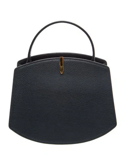 Pre-owned Savette Leather Florence 20 In Blue