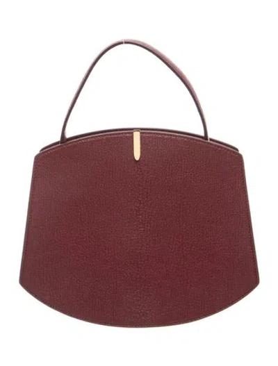 Pre-owned Savette Leather Florence 20 In Red