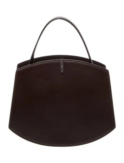 Pre-owned Savette Leather Florence 25 In Brown