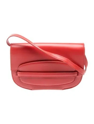 Pre-owned Savette Leather Sport Convertible W/ Strap In Red